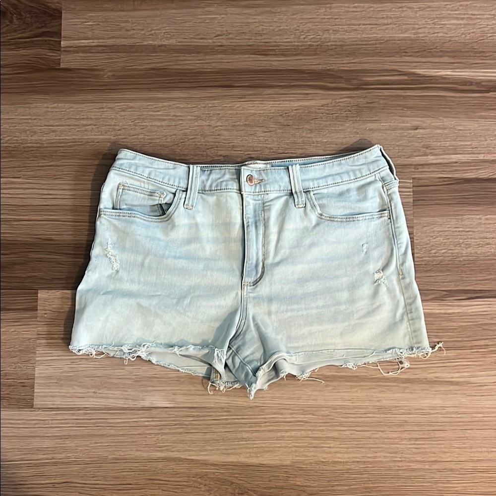 Universal Thread Blue Jean Shorts Distressed High-Waisted